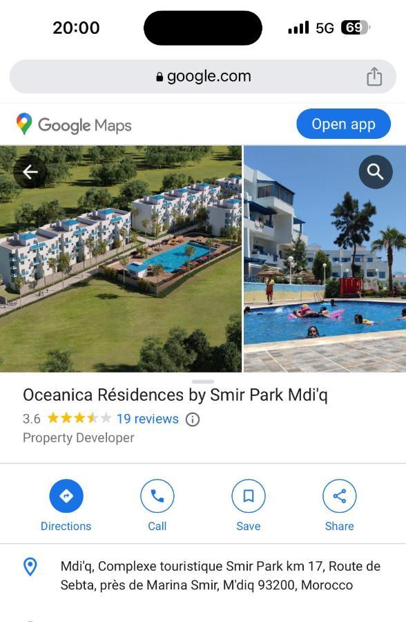 Smir Park Apartment Mdi'Q , Marina Smir, Oceanica Dış mekan fotoğraf